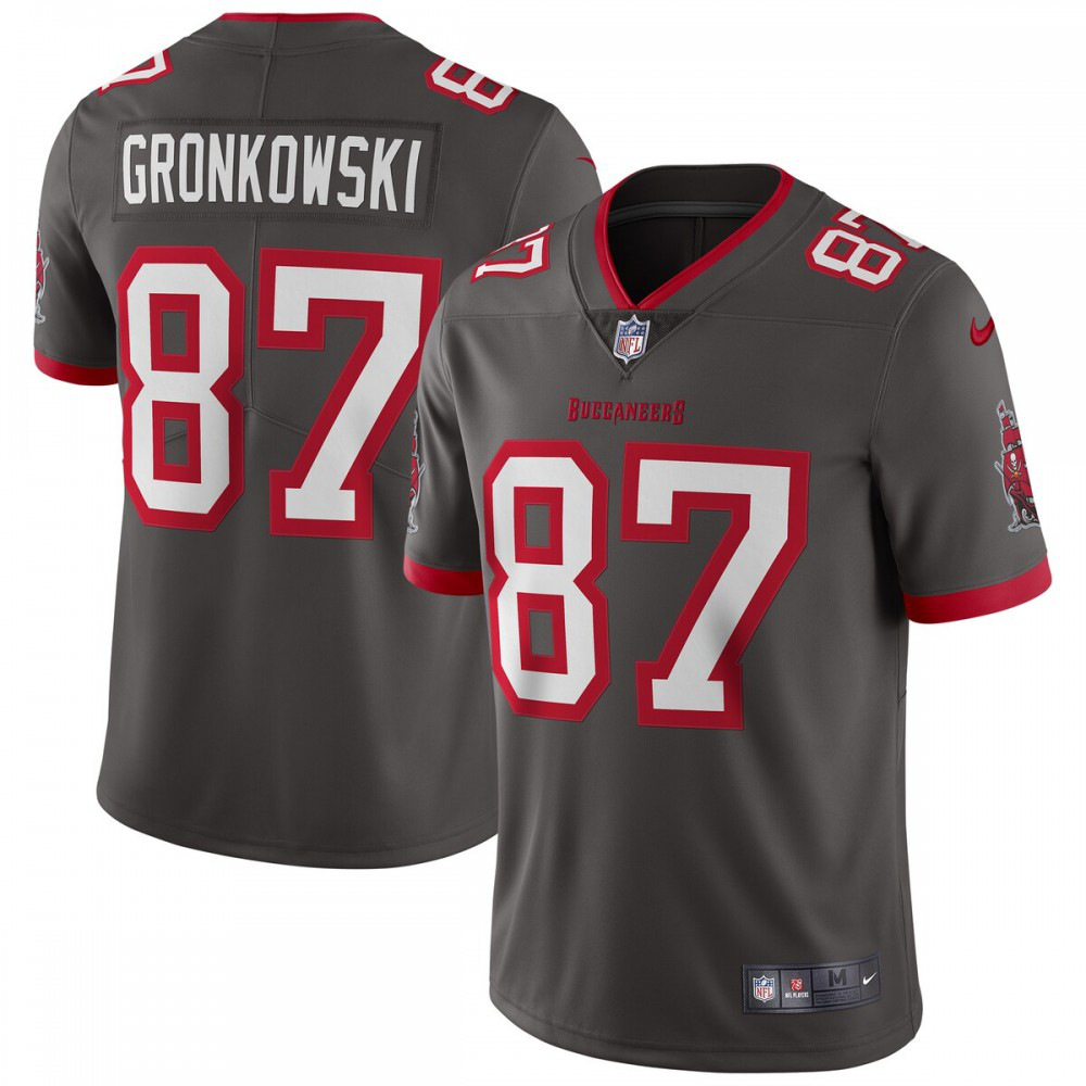 Rob Gronkowski Tampa Bay Buccaneers Nike Alternate Vapor Limited Jersey - Pewter-GridironStore